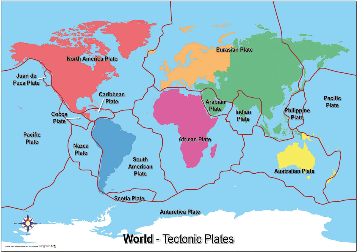 World Concept Map - Tectonic Plates – Southern Cross Educational