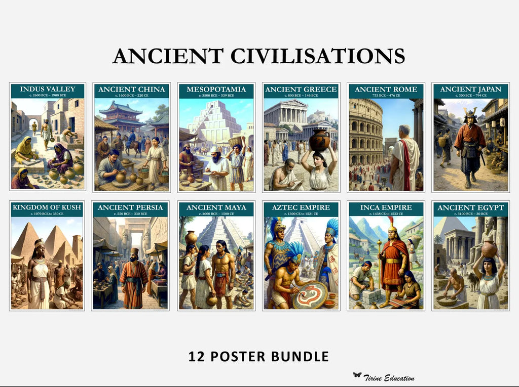 Ancient Civilisations - 12 poster set