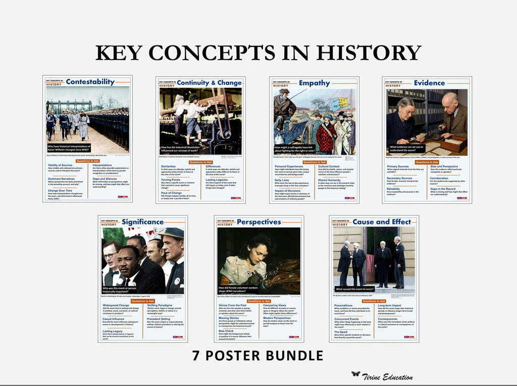 Key Concepts in History - 7 poster set