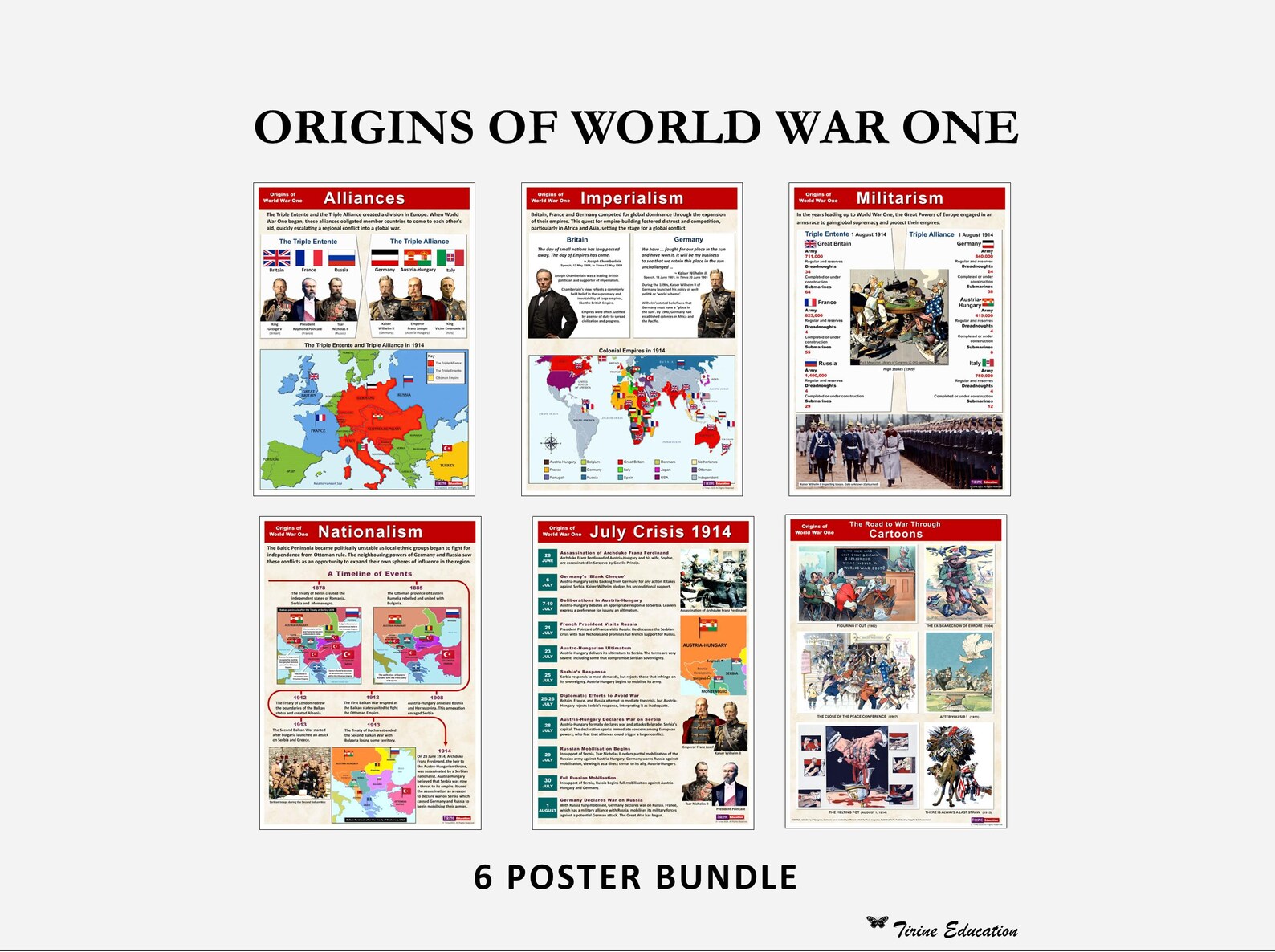 Origins of World War 1 - 6 poster set – Southern Cross Educational