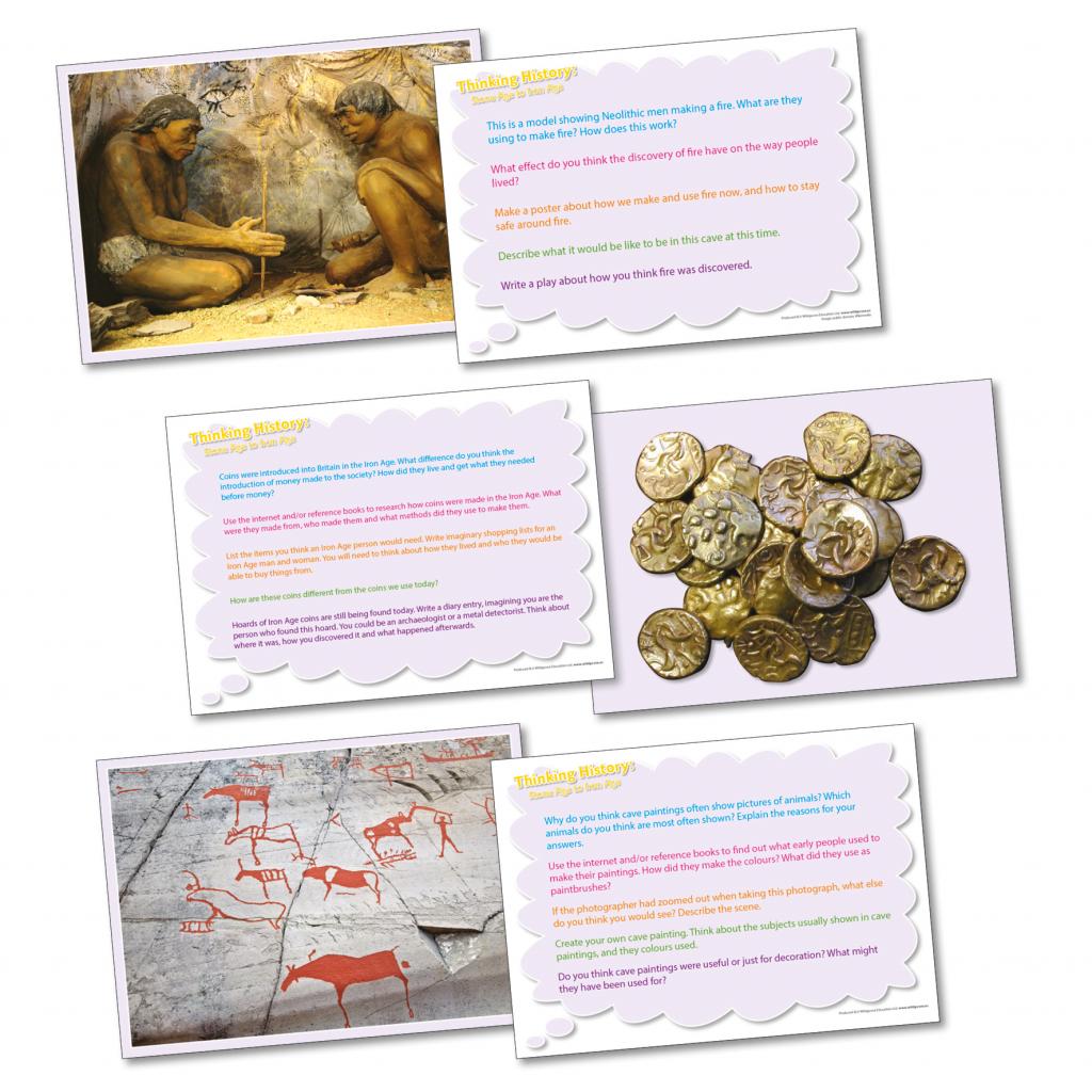 Thinking History Cards - Stone Age to Iron Age