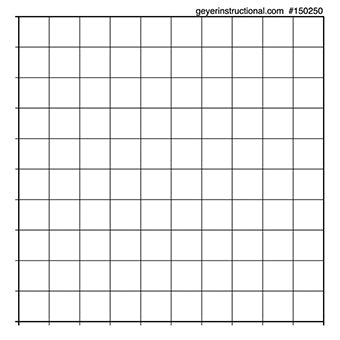Graph Stickers - 10 x 10