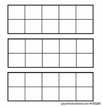 Graph Stickers - Ten Frame