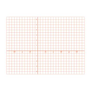 Graph Pads - 6mm Square Radian, Numbered Axis