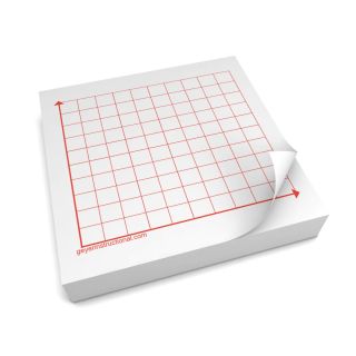 3"x3" (75x75mm) Graphing 3M Post It® Notes - 1st quadrant-10 x 10 squares
