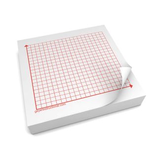 3"x3" (75x75mm) Graphing 3M Post It® Notes - 1st quadrant-20 x 20 squares