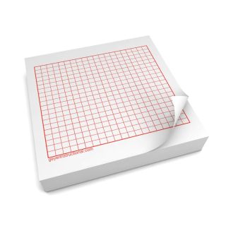 3"x3" (75x75mm) Graphing 3M Post It® Notes - 20 x 20 square grid