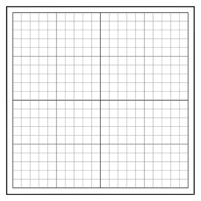 Dry-Erase Magnets - XY Axis, 25mm Squares