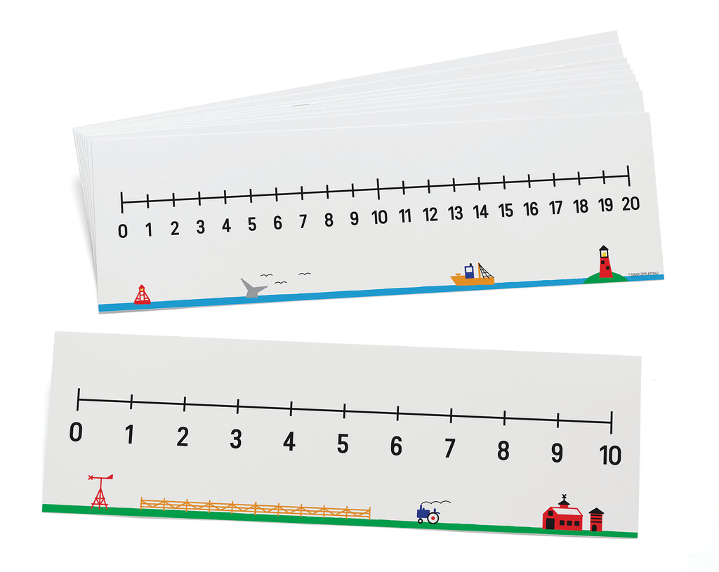 Write-on/Wipe-off Desktop Number Lines