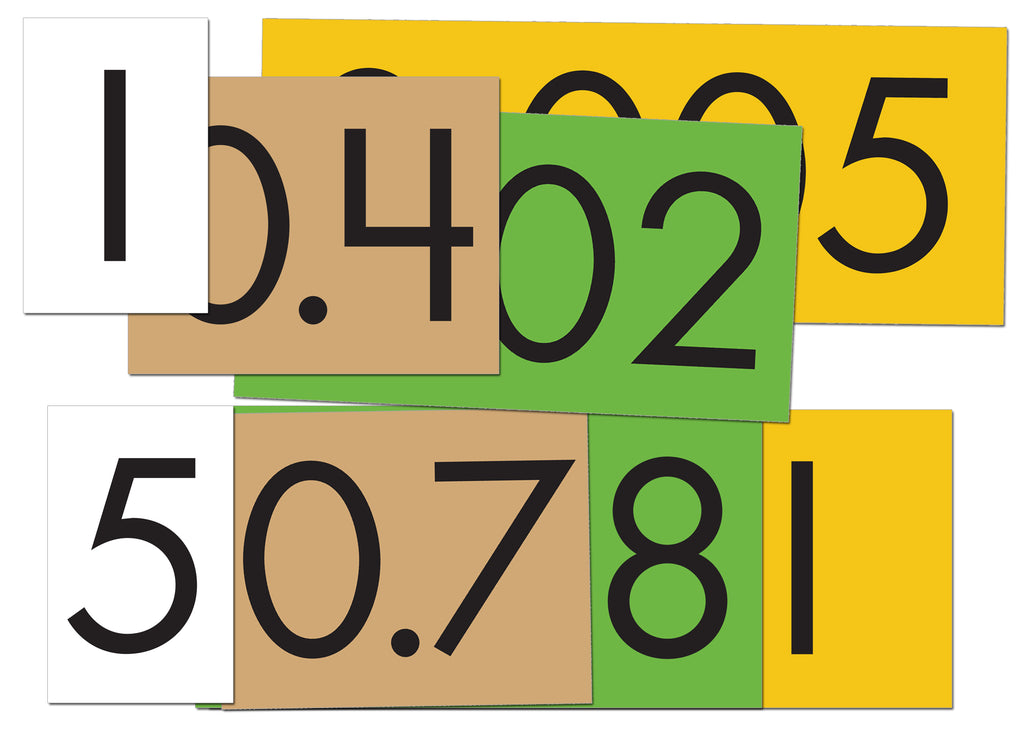 Place Value Cards Set - 4-Value Decimals to Whole Number