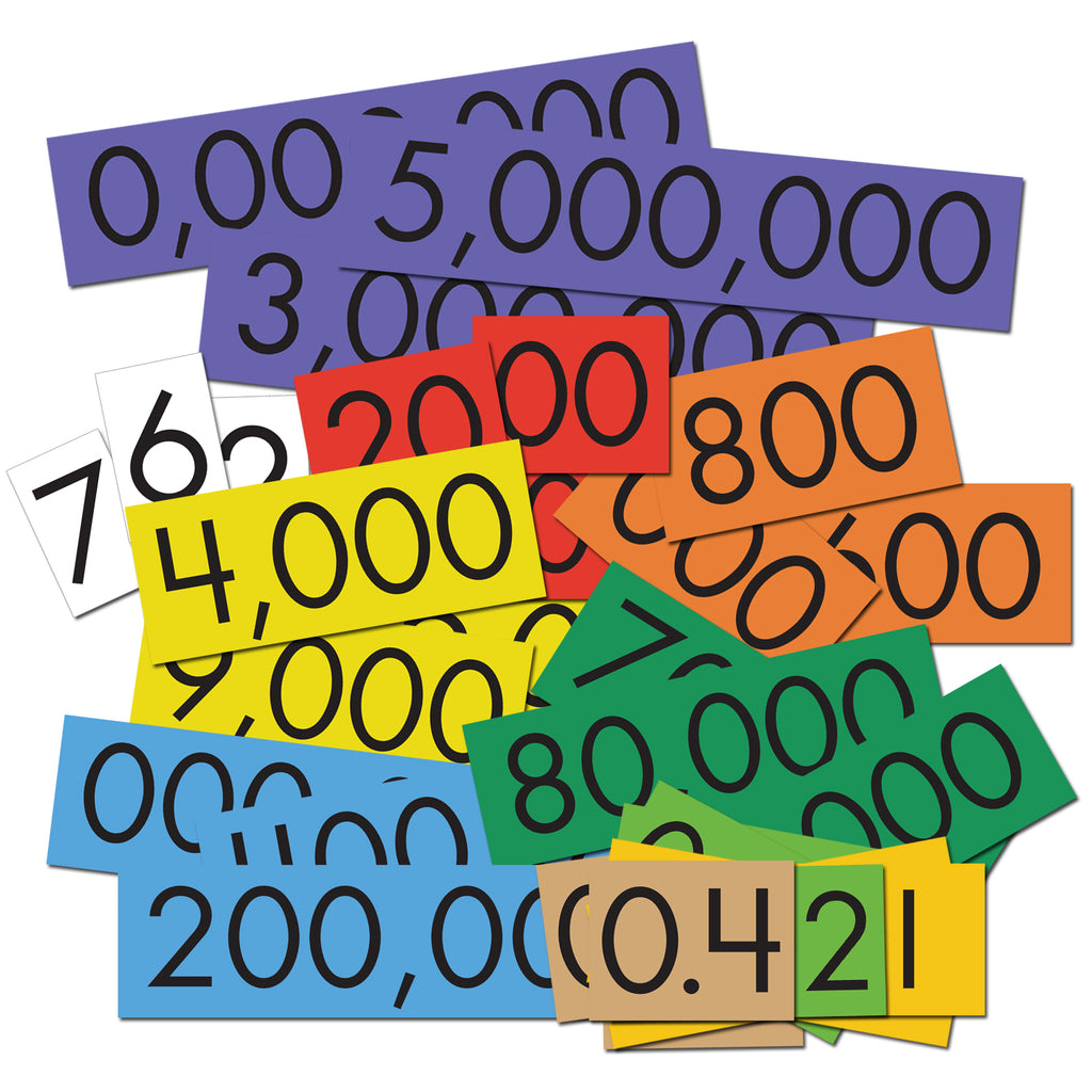 Place Value Cards - 10-Value Decimals to Whole Numbers