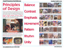 Elements of Art and Principles of Design - A4 Desk Refereference Poster