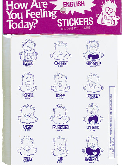 How Are You Feeling Today? Stickers - English or French