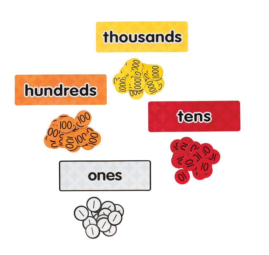 Magnetic Place Value Disks and Headings