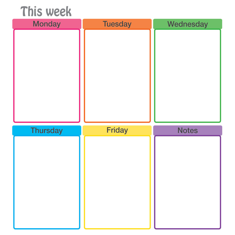 Dry-Erase Magnets - This Week
