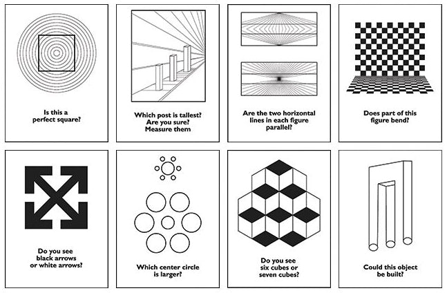 Classic Optical Illusions B - Set of 8 posters
