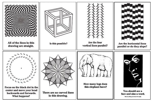 Classic Optical Illusions C - Set of 8 posters