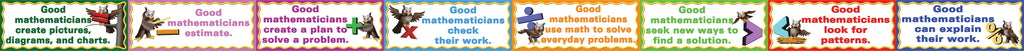Good Mathematicians - Board Toppers - 215mm High and more than 4m Long