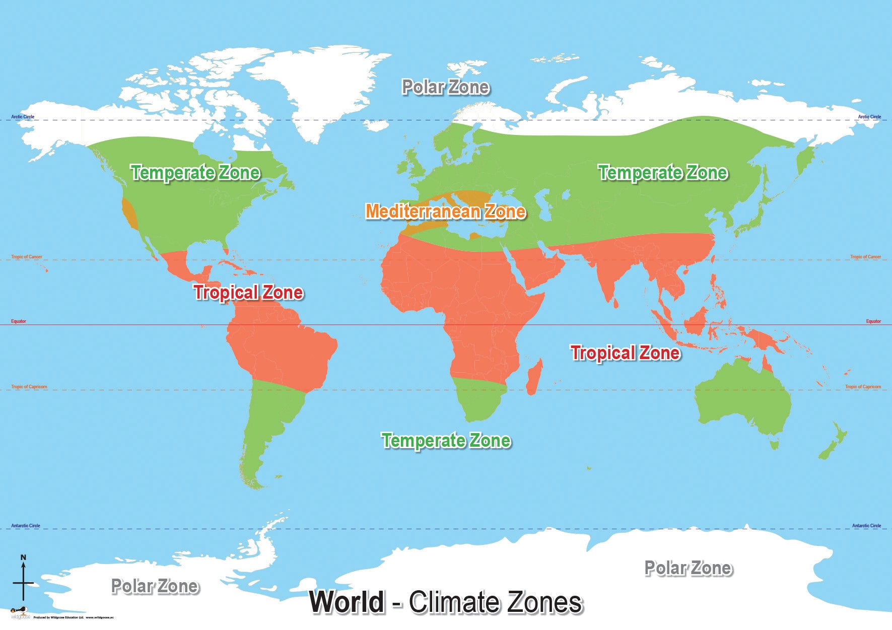 Zones World Concept Map - Climate Zones – Southern Cross Educational