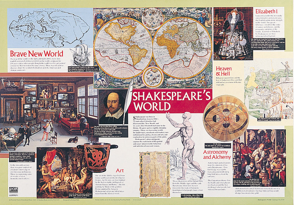 Shakespeare’s Times - set of 3 charts